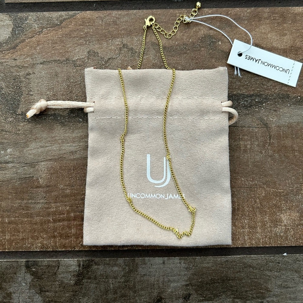 NWT-Uncommon James Patterned Heart Necklace